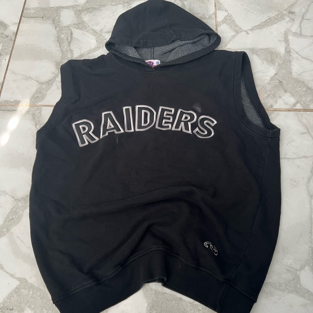 Vintage NFL Raiders Sleeveless hoodie